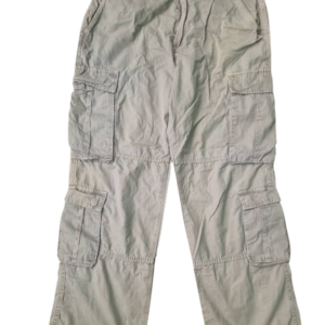 pantalon cargo gris mastic multi poches