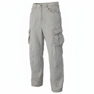 pantalon cargo denim vintage – gris clair sablé