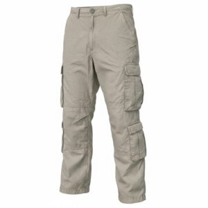 pantalon cargo multi poches vintage – beige mastic